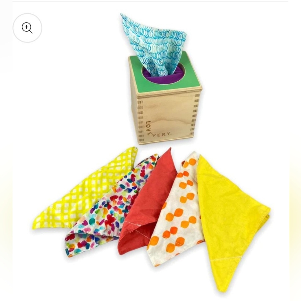 Lovevery magic tissue box and cloth magic tissues bundle - from the Senser Kit